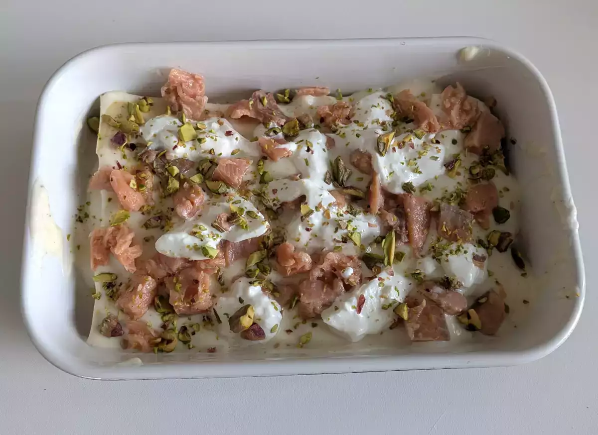 4. Złożyć lasagne