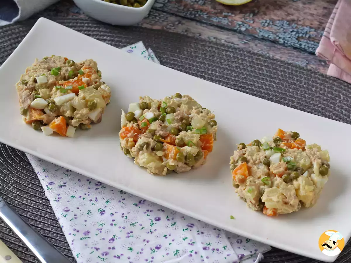 8. Sałatka rosyjska z tuńczykiem