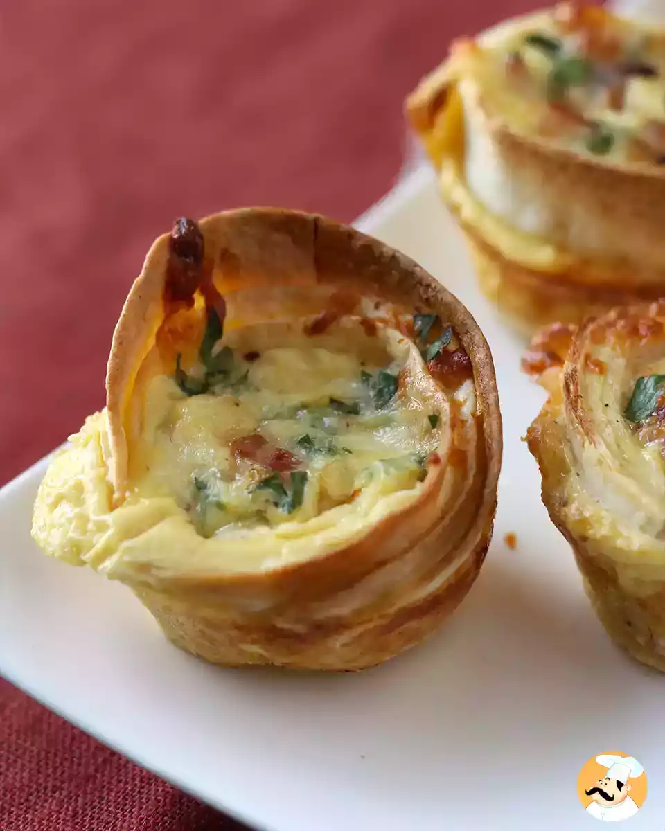 6. Mini quiche z piadinami