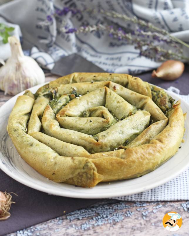 Borek, turecki placek ze szpinakiem i serem