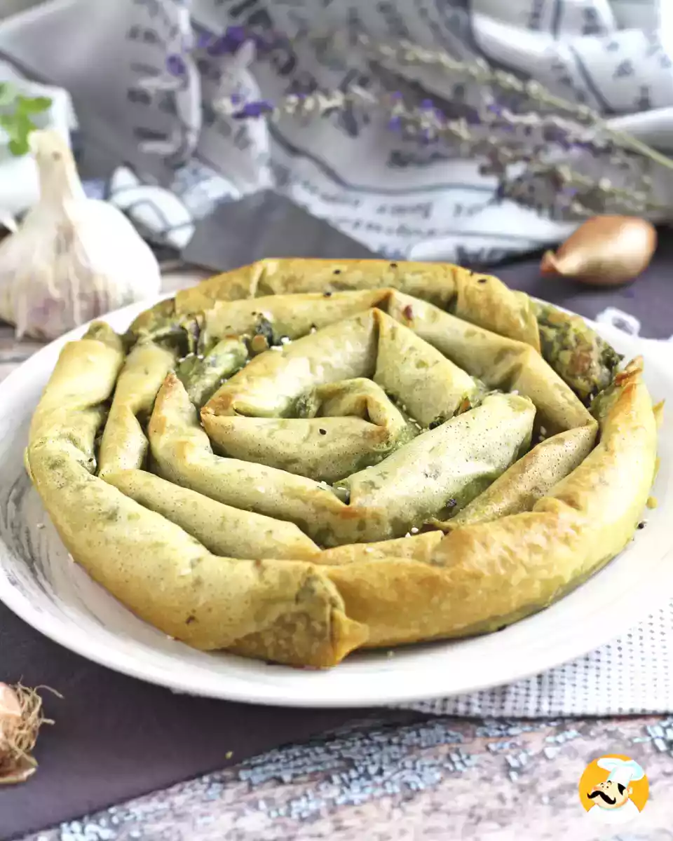 Borek, turecki placek ze szpinakiem i serem