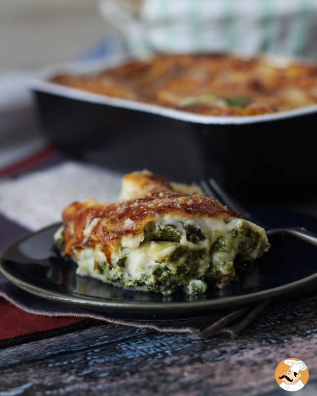 Wegetariańska lasagne z ricottą i szpinakiem