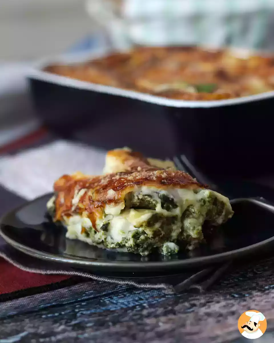 Wegetariańska lasagne z ricottą i szpinakiem
