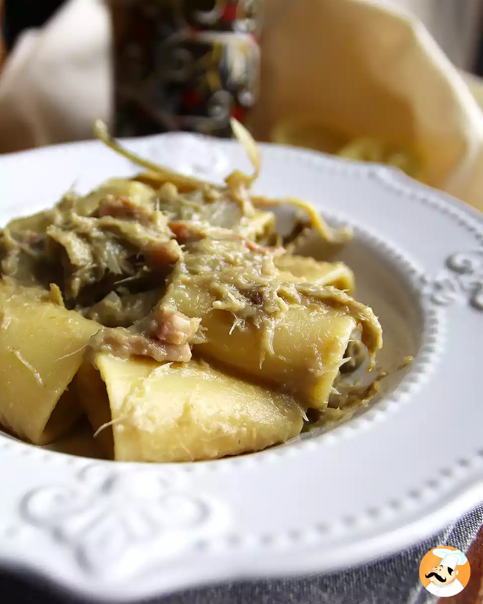 2. Paccheri z karczochami i boczkiem