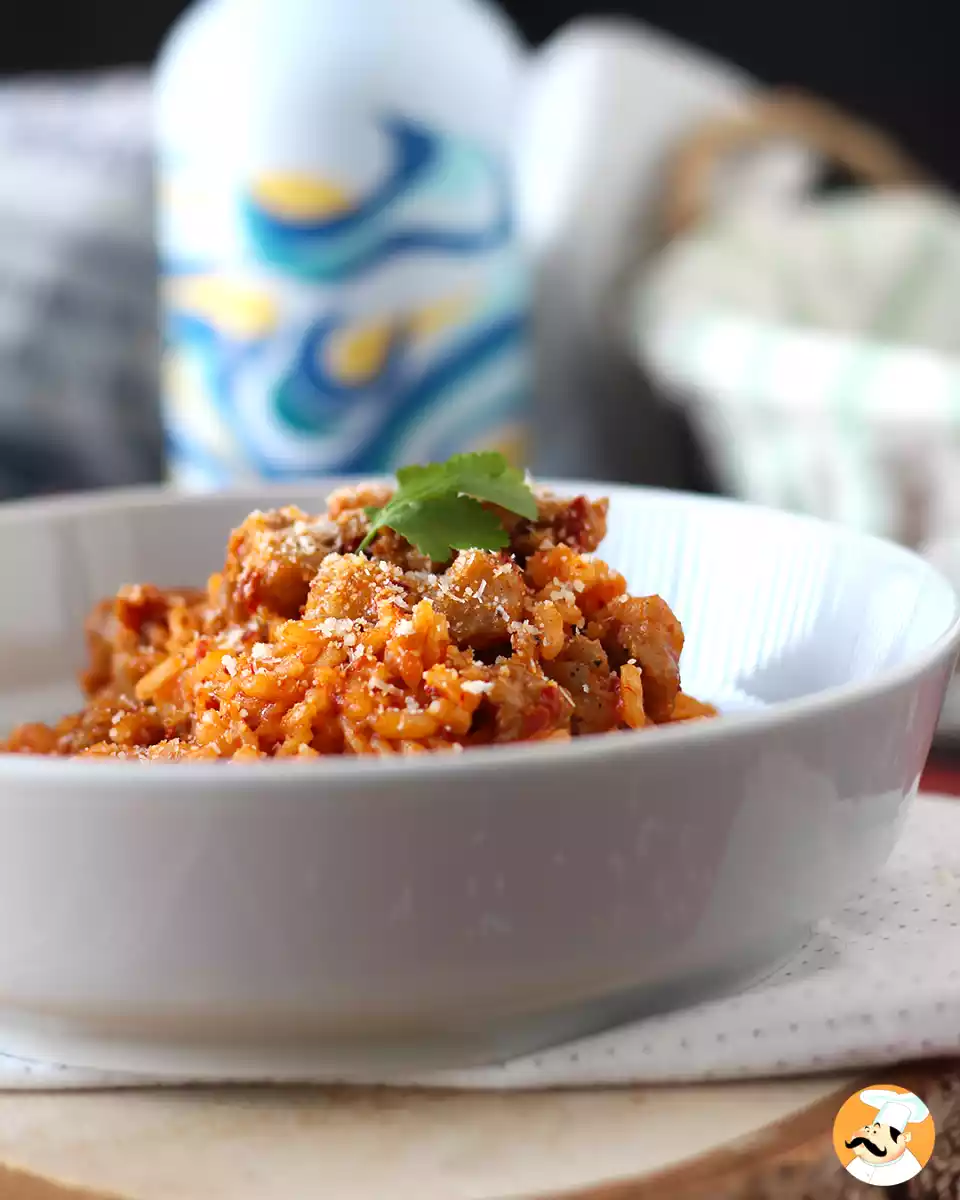 7. Risotto 'nduja i kiełbasa
