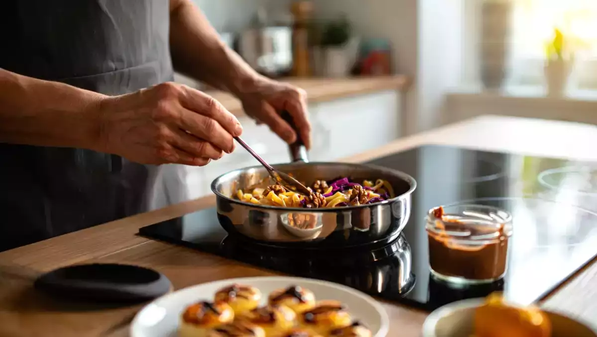 Codzienny menu, 30 kwietnia: eksplozja smaków z ciasteczkami gochujang, makaronem z czerwoną kapustą i pastą kinder bueno