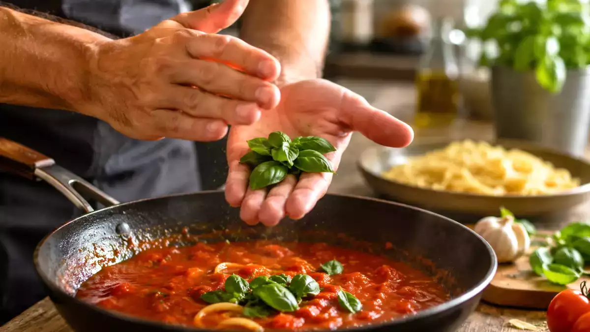 Prosty sposób na wydobycie aromatu świeżej bazylii tuż przed dodaniem jej do potraw