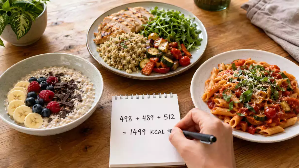 Jak właściwie wygląda menu o wartości 1500 kcal? Oto przykładowy plan posiłków na cały dzień o wartości 1499 kcal