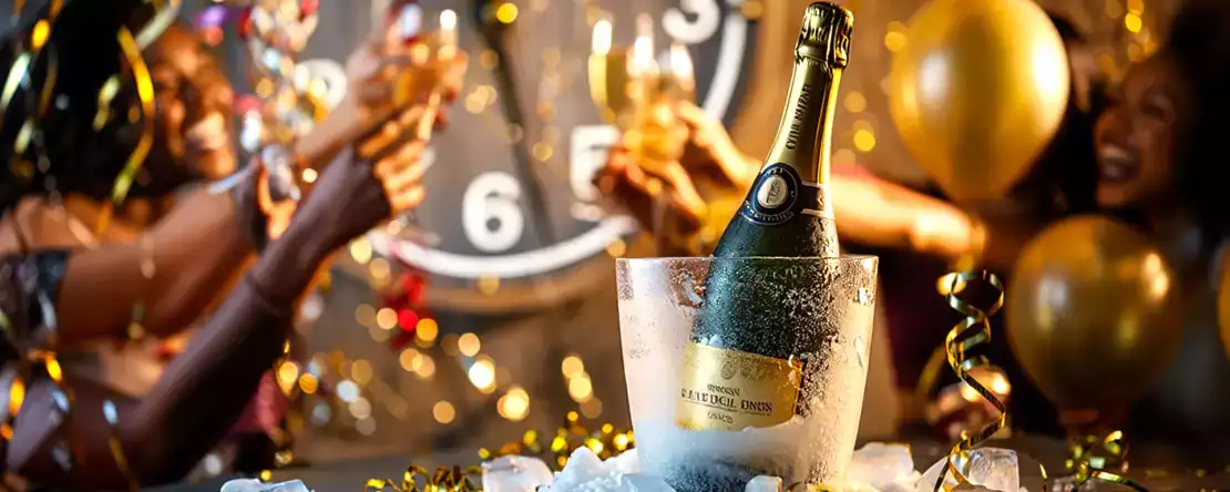 Schłodzenie wina musującego w 15 minut wydaje się niemożliwe, dopóki nie wypróbujesz tej sztuczki w ostatniej chwili i nie uratujesz Sylwestra