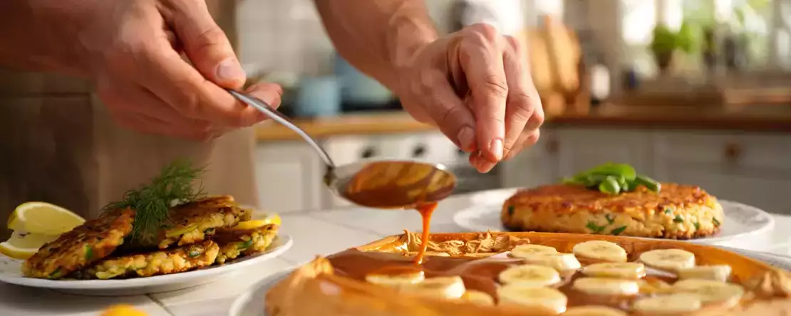 Codzienny menu, 27 kwietnia: zdrowe chipsy z cukinii, szybkie ciasto z tuńczykiem i tarta banoffee