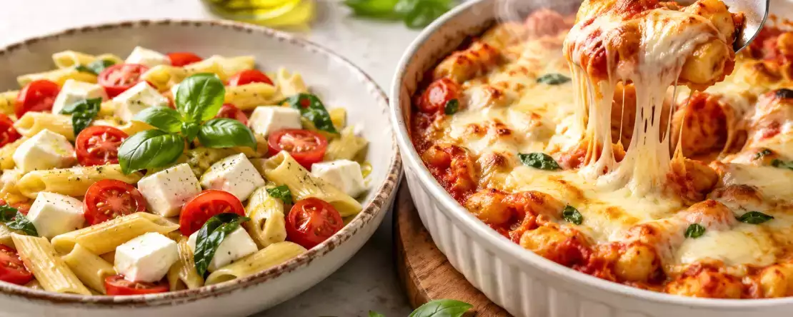 Surowa czy gotowana mozzarella w makaronie? Różnica, która zmienia smak dania