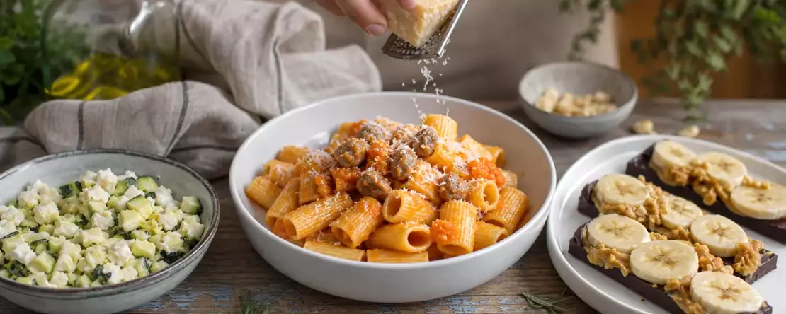 Menu dnia, 27 października: cytrynowa cukinia, jesienny makaron z dynią i czekoladowe mini tabliczki