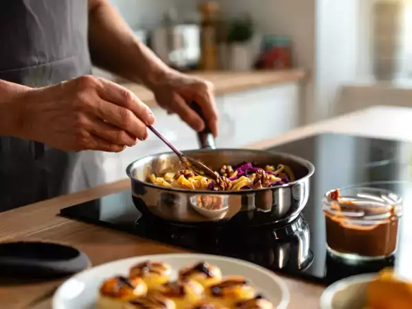 Codzienny menu, 30 kwietnia: eksplozja smaków z ciasteczkami gochujang, makaronem z czerwoną kapustą i pastą kinder bueno