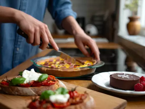Codzienny menu, 14 czerwca: smakowita bruschetta, quiche i mus czekoladowy