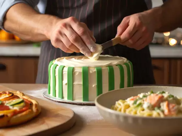 Menu dnia, 9 lipca: halloweenowe pizze-mumie, kremowy makaron z łososiem i ricottą oraz tort piłkarski
