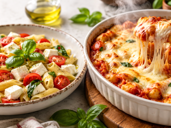 Surowa czy gotowana mozzarella w makaronie? Różnica, która zmienia smak dania