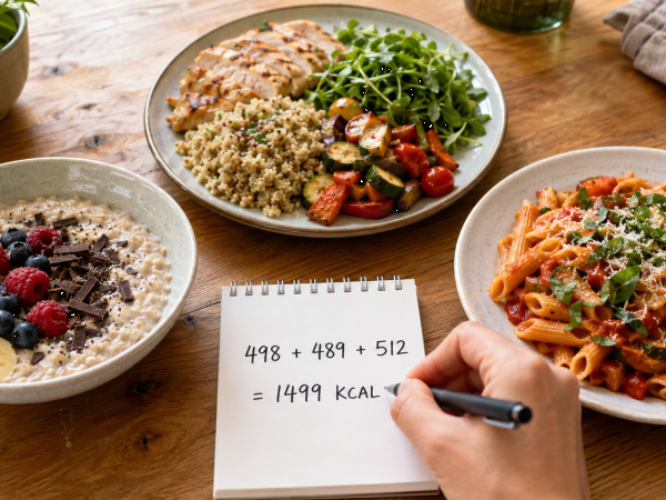 Jak właściwie wygląda menu o wartości 1500 kcal? Oto przykładowy plan posiłków na cały dzień o wartości 1499 kcal