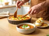 Artykuły: Codzienny menu, 6 maja: wegetariańska zupa chorba, wiosenny quiche marchewkowy i ptysie z kremem