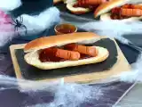 Przepis Krwawe hot dogi na halloween