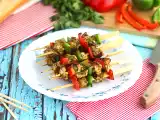 Przepis Kebab z kurczakiem i papryką