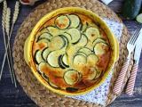Przepis Clafoutis z cukinii i kozim serem