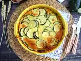 Przepis Clafoutis z cukinii i kozim serem