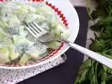 Przepis Ogórek z sosem jogurtowym