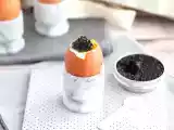 przepis Jajka na miękko z kawiorem