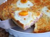 Przepis Quiche z jajkami i szynką