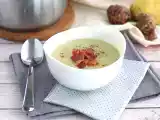 Przepis Zupa z topinamburu, ziemniaków i boczku