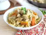Przepis Chow mein (chao men), chiński makaron z kurczakiem i warzywami