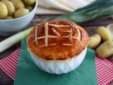 Przepis Zupa porowo-ziemniaczana w cieście francuskim