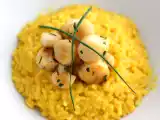 Przepis Risotto z przegrzebków z szafranem