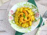 przepis Ekspresowe curry z krewetek z mlekiem kokosowym