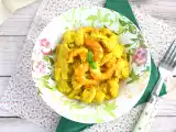 Przepis Ekspresowe curry z krewetek z mlekiem kokosowym