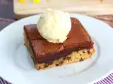 Przepis Ciasto z ciasteczkami i brownie idealne na przekąskę!