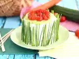 przepis Ciasto kanapkowe, świeży tort na aperitif