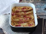 Przepis Tosty francuskie zapiekane w piekarniku z różową praliną - przepis ultra smakowity