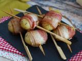 Przepis Szaszłyki aperitif z ziemniakami i wędzonym boczkiem