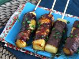 Przepis Szaszłyki wołowe yakitori z serem