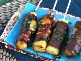 Przepis Szaszłyki wołowe yakitori z serem