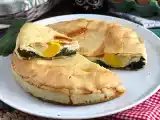 Przepis Ciasto ze szpinakiem, ricottą i jajkiem - włoska torta pasqualina