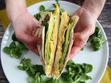 Przepis Grzanka w stylu brunchowym - tortilla wrap hack