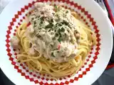 Przepis Spaghetti z carbonarą z bakłażana