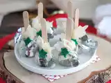 Przepis Lizaki z gorącej czekolady: ciemna czekolada + carambar