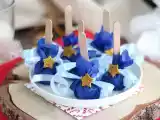 Przepis Lizaki z gorącej czekolady: biała czekolada + speculoos