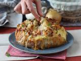 Przepis Nadziewany chleb jeżowy w stylu tartiflette