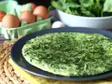 Przepis Omlet ze szpinakiem, łatwe i smaczne wegetariańskie danie główne