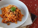 Przepis Risotto 'nduja i kiełbasa, pierwsze danie o intensywnym smaku