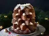 przepis Brioszka pandoro nadziewana kremem nutella i kremem waniliowym w kształcie choinki